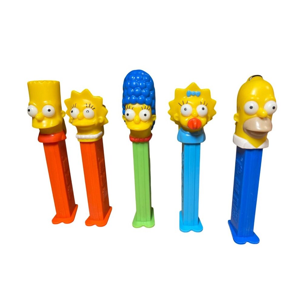 The Simpsons Pez Dispenser Set Of 5 Collectible Characters
